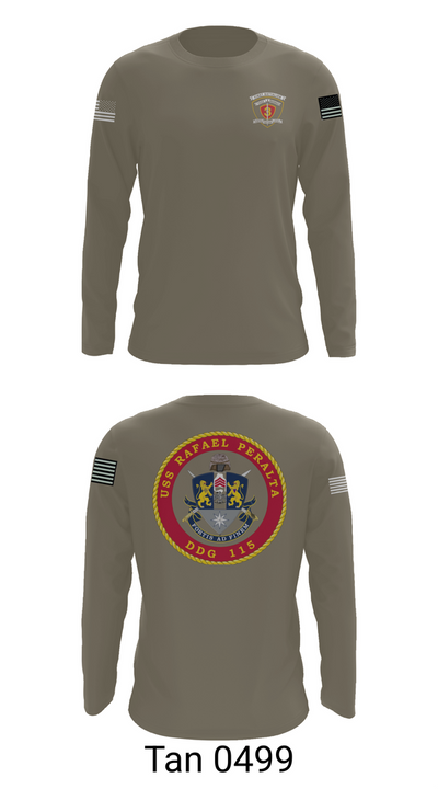 USS Rafael Peralta DDG 115 35678200 Long Sleeve Performance Shirt 63