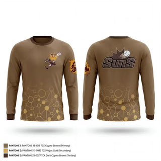 Long Sleeve Performance Shirt, Del oro sun devils, Baseball, Teamtime, Team time, sublimation, custom sports apparel, team uniforms, spirit wear, spiritwear, sports uniforms, custom shirts, team store, custom team store, fundraiser sports, apparel fundraiser
