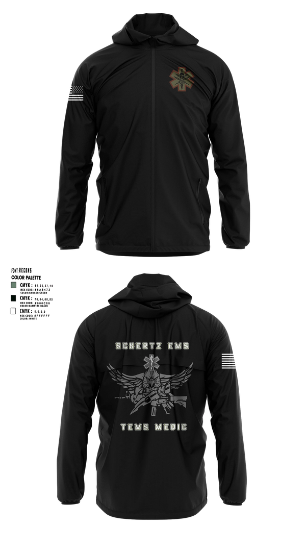 Windbreaker, Schertz SWAT, Fire Department, Teamtime, Team time, sublimation, custom sports apparel, team uniforms, spirit wear, spiritwear, sports uniforms, custom shirts, team store, custom team store, fundraiser sports, apparel fundraiser