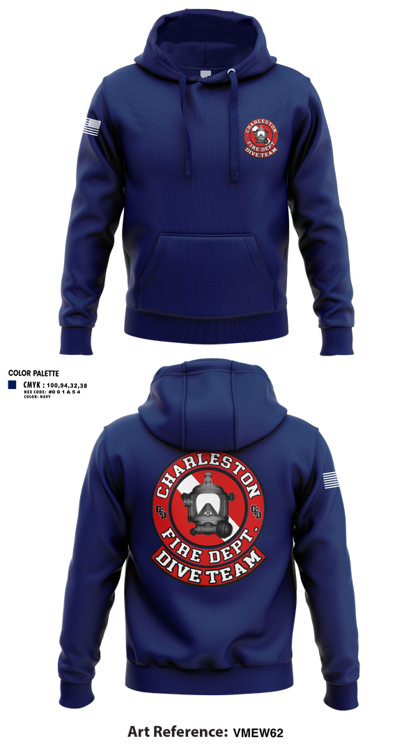Hoodie, Charleston Fire Dept Dive Team, Fire Department, Teamtime, Team time, sublimation, custom sports apparel, team uniforms, spirit wear, spiritwear, sports uniforms, custom shirts, team store, custom team store, fundraiser sports, apparel fundraiser