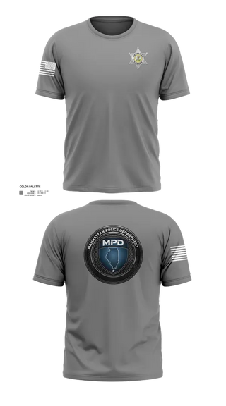 Old School Cotton Feel Shirt, Manhattan Police Department, , Teamtime, Team time, sublimation, custom sports apparel, team uniforms, spirit wear, spiritwear, sports uniforms, custom shirts, team store, custom team store, fundraiser sports, apparel fundraiser