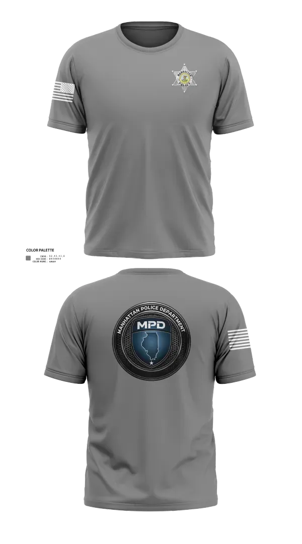 Old School Cotton Feel Shirt, Manhattan Police Department, , Teamtime, Team time, sublimation, custom sports apparel, team uniforms, spirit wear, spiritwear, sports uniforms, custom shirts, team store, custom team store, fundraiser sports, apparel fundraiser