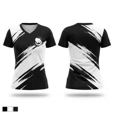 SISB 79173578 Women's Short Sleeve V-neck Shirt - 1
