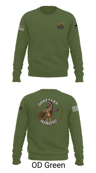 Crew Neck Sweatshirt, NJROTC Apache Company, , Teamtime, Team time, sublimation, custom sports apparel, team uniforms, spirit wear, spiritwear, sports uniforms, custom shirts, team store, custom team store, fundraiser sports, apparel fundraiser
