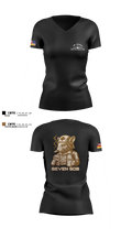 10 EAEF Bronze Crew 32641505 Women's Short Sleeve V-neck Shirt - 2