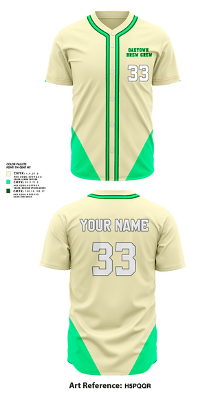 Full Button Baseball Jersey, Oaktown Brew Crew, Baseball, Teamtime, Team time, sublimation, custom sports apparel, team uniforms, spirit wear, spiritwear, sports uniforms, custom shirts, team store, custom team store, fundraiser sports, apparel fundraiser