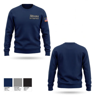 Crew Neck Sweatshirt, Altoona Fire Department, Fire Department, Teamtime, Team time, sublimation, custom sports apparel, team uniforms, spirit wear, spiritwear, sports uniforms, custom shirts, team store, custom team store, fundraiser sports, apparel fundraiser