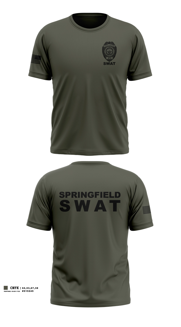 Old School Cotton Feel Shirt, Springfield Ohio SWAT, Police, Teamtime, Team time, sublimation, custom sports apparel, team uniforms, spirit wear, spiritwear, sports uniforms, custom shirts, team store, custom team store, fundraiser sports, apparel fundraiser