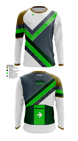 Long Sleeve Performance Shirt, Grace Central Riders Pelotonia, Cycling, Teamtime, Team time, sublimation, custom sports apparel, team uniforms, spirit wear, spiritwear, sports uniforms, custom shirts, team store, custom team store, fundraiser sports, apparel fundraiser
