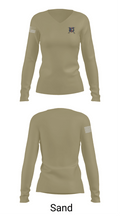 RS HOUSTON 85631959 Women's Long Sleeve V-neck Shirt - 97