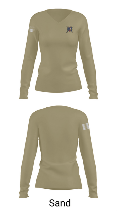 RS HOUSTON 85631959 Women's Long Sleeve V-neck Shirt - 97