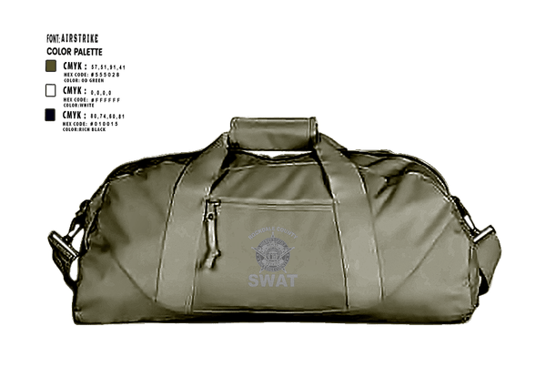 Duffle Bag, Rockdale SWAT, Police, Teamtime, Team time, sublimation, custom sports apparel, team uniforms, spirit wear, spiritwear, sports uniforms, custom shirts, team store, custom team store, fundraiser sports, apparel fundraiser