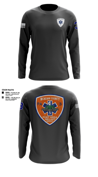 Long Sleeve Performance Shirt, PAAS, EMS/EMT, Teamtime, Team time, sublimation, custom sports apparel, team uniforms, spirit wear, spiritwear, sports uniforms, custom shirts, team store, custom team store, fundraiser sports, apparel fundraiser