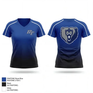 Womens Short Sleeve Vneck Shirt, Bears, Baseball, Teamtime, Team time, sublimation, custom sports apparel, team uniforms, spirit wear, spiritwear, sports uniforms, custom shirts, team store, custom team store, fundraiser sports, apparel fundraiser