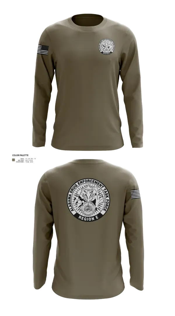 Long Sleeve Performance Shirt, Alabama Drug Enforcement Task Force, Police, Teamtime, Team time, sublimation, custom sports apparel, team uniforms, spirit wear, spiritwear, sports uniforms, custom shirts, team store, custom team store, fundraiser sports, apparel fundraiser