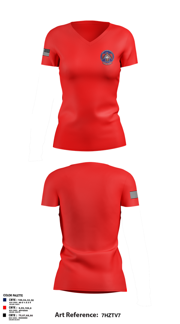 Womens Short Sleeve Vneck Shirt, QN Rescue, Fire Department, Teamtime, Team time, sublimation, custom sports apparel, team uniforms, spirit wear, spiritwear, sports uniforms, custom shirts, team store, custom team store, fundraiser sports, apparel fundraiser