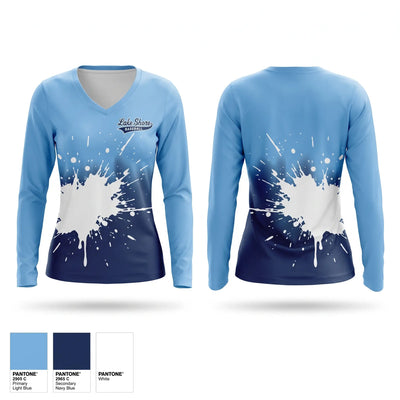 Lake Shore Graysox Women's Long Sleeve V-neck Shirt - 1