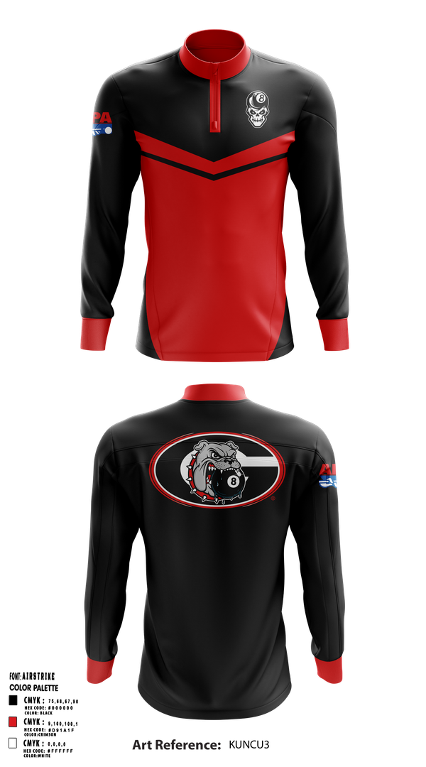Quarter Zip Jacket, Georgia’s Bulldogs, Spirit Store, Teamtime, Team time, sublimation, custom sports apparel, team uniforms, spirit wear, spiritwear, sports uniforms, custom shirts, team store, custom team store, fundraiser sports, apparel fundraiser