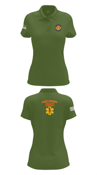Womens Short Sleeve Performance Polo, SDEMS, , Teamtime, Team time, sublimation, custom sports apparel, team uniforms, spirit wear, spiritwear, sports uniforms, custom shirts, team store, custom team store, fundraiser sports, apparel fundraiser