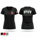 Manhattan Fire Dispatch 48991511 Women's Short Sleeve V-neck Shirt - 1
