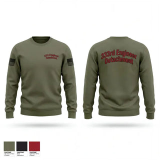 Crew Neck Sweatshirt, 333rd Engineer Detachment, Army, Teamtime, Team time, sublimation, custom sports apparel, team uniforms, spirit wear, spiritwear, sports uniforms, custom shirts, team store, custom team store, fundraiser sports, apparel fundraiser