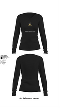 EMMBROCK COMMUNITY SERVICES 16784997 Women's Long Sleeve V-neck Shirt - 10