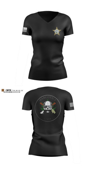 Womens Short Sleeve Vneck Shirt, Special Investigations Bureau, Police, Teamtime, Team time, sublimation, custom sports apparel, team uniforms, spirit wear, spiritwear, sports uniforms, custom shirts, team store, custom team store, fundraiser sports, apparel fundraiser