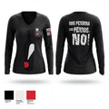 PERROS DEL MAL FC 68872709 Women's Long Sleeve V-neck Shirt - 1