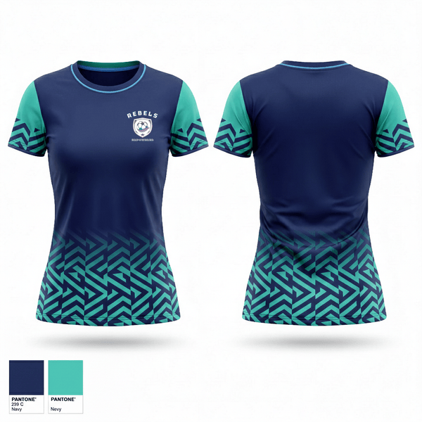 Womens Soccer Jersey, Rebels, Women's Soccer, Teamtime, Team time, sublimation, custom sports apparel, team uniforms, spirit wear, spiritwear, sports uniforms, custom shirts, team store, custom team store, fundraiser sports, apparel fundraiser