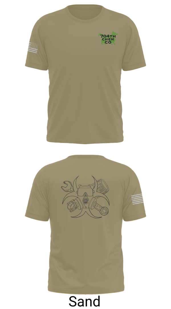 Old School Cotton Feel Shirt, 704th Chem Co, , Teamtime, Team time, sublimation, custom sports apparel, team uniforms, spirit wear, spiritwear, sports uniforms, custom shirts, team store, custom team store, fundraiser sports, apparel fundraiser