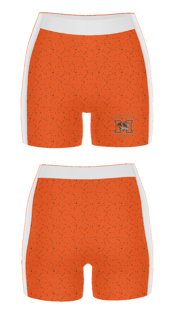 Women's Compression Shorts, Mangum Junior High School Basketball, Women's Basketball, Teamtime, Team time, sublimation, custom sports apparel, team uniforms, spirit wear, spiritwear, sports uniforms, custom shirts, team store, custom team store, fundraiser sports, apparel fundraiser