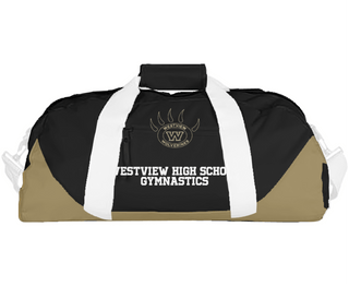 Duffle Bag, Westview High School Gymnastics, Spirit Store, Teamtime, Team time, sublimation, custom sports apparel, team uniforms, spirit wear, spiritwear, sports uniforms, custom shirts, team store, custom team store, fundraiser sports, apparel fundraiser