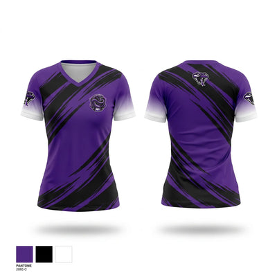 Mambas Women's Short Sleeve V-neck Shirt - 1
