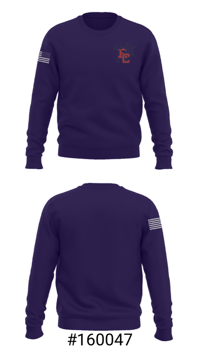 Edmonson County Wildcats 17892745 Crew Neck Sweatshirt - 16