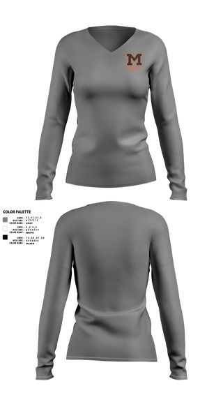 Womens Long Sleeve Vneck Shirt, Mcdonogh Girls Tennis, Tennis, Teamtime, Team time, sublimation, custom sports apparel, team uniforms, spirit wear, spiritwear, sports uniforms, custom shirts, team store, custom team store, fundraiser sports, apparel fundraiser