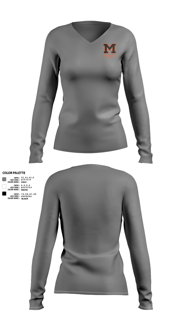 Womens Long Sleeve Vneck Shirt, Mcdonogh Girls Tennis, Tennis, Teamtime, Team time, sublimation, custom sports apparel, team uniforms, spirit wear, spiritwear, sports uniforms, custom shirts, team store, custom team store, fundraiser sports, apparel fundraiser