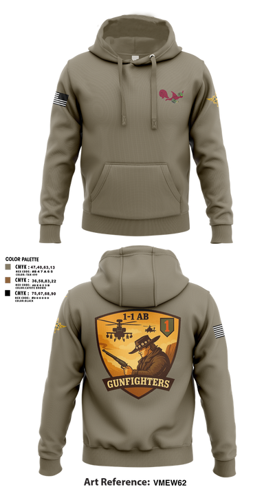 1-1 Attack Battalion, HHC, S2 65636649 Hoodie - 100