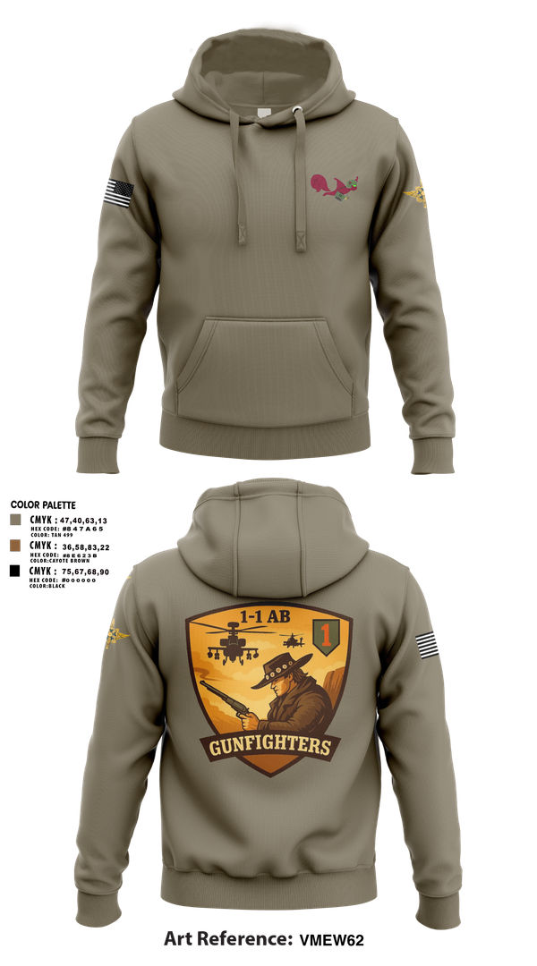 Hoodie, 1-1 Attack Battalion, HHC, S2, Army, Teamtime, Team time, sublimation, custom sports apparel, team uniforms, spirit wear, spiritwear, sports uniforms, custom shirts, team store, custom team store, fundraiser sports, apparel fundraiser