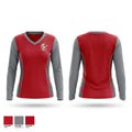Warriors 25892886 Women's Long Sleeve V-neck Shirt - 1