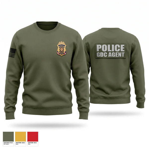 Crew Neck Sweatshirt, GDC K-9, Police, Teamtime, Team time, sublimation, custom sports apparel, team uniforms, spirit wear, spiritwear, sports uniforms, custom shirts, team store, custom team store, fundraiser sports, apparel fundraiser