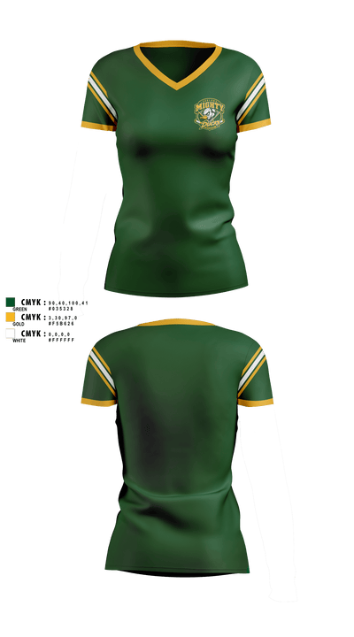 Polish Hill Rainbow Warriors 46803430 Women's Short Sleeve V-neck Shirt - 3
