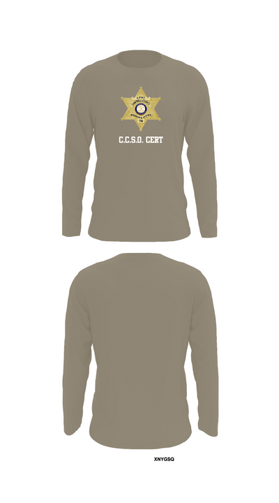 C.C.S.O. CERT 25474985 Long Sleeve Performance Shirt 69