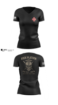 FMTB-E 2ND PLATOON 20903641 Women's Short Sleeve V-neck Shirt - 1