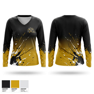 Womens Long Sleeve Vneck Shirt, North Augusta High School Wrestling, Wrestling, Teamtime, Team time, sublimation, custom sports apparel, team uniforms, spirit wear, spiritwear, sports uniforms, custom shirts, team store, custom team store, fundraiser sports, apparel fundraiser