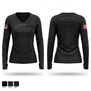 Womens Long Sleeve Vneck Shirt, Horicon Police Department, Police, Teamtime, Team time, sublimation, custom sports apparel, team uniforms, spirit wear, spiritwear, sports uniforms, custom shirts, team store, custom team store, fundraiser sports, apparel fundraiser