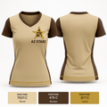 AZ STARZ 96220852 Women's Short Sleeve V-neck Shirt - 1