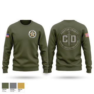 Crew Neck Sweatshirt, Houston County AL CID, Police, Teamtime, Team time, sublimation, custom sports apparel, team uniforms, spirit wear, spiritwear, sports uniforms, custom shirts, team store, custom team store, fundraiser sports, apparel fundraiser