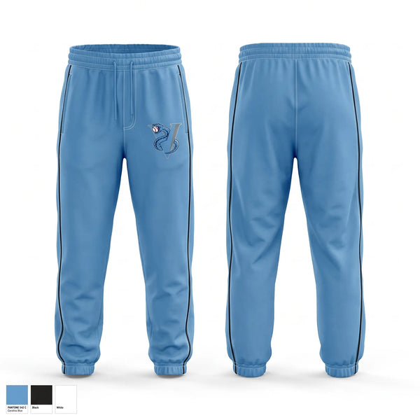 Sweatpants, Vipers, Baseball, Teamtime, Team time, sublimation, custom sports apparel, team uniforms, spirit wear, spiritwear, sports uniforms, custom shirts, team store, custom team store, fundraiser sports, apparel fundraiser