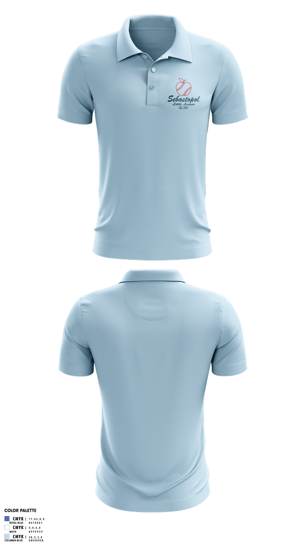Short Sleeve Performance Polo, Sebastopol Little League, Baseball, Teamtime, Team time, sublimation, custom sports apparel, team uniforms, spirit wear, spiritwear, sports uniforms, custom shirts, team store, custom team store, fundraiser sports, apparel fundraiser