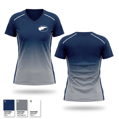Kettering Firebirds Women's Short Sleeve V-neck Shirt - 1